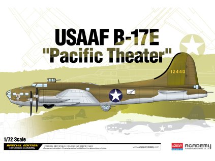 Model Kit letadlo 12533 - USAAF B-17E "Pacific Theater" (1:72)