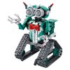 Robot RC skládací plast 15x23cm 2,4GHz na baterie se světlem, zvukem zelený
