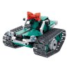 Robot RC skládací plast 15x23cm 2,4GHz na baterie se světlem, zvukem zelený