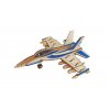 Woodcraft Dřevěné 3D puzzle Bojové letadlo F18