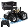 Korody RC traktor kovový 2,4 Ghz s širokými koly, LED osvětlení, zvuk