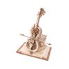 RoboTime 3D dřevěné mechanické puzzle Kouzelné violoncello (elektrický pohon) - poškozený obal