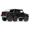 88296 4 TRX 6 Mercedes 6x6 BLACK 3qtr Rear right