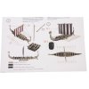 Türkmodel vikingská loď 1:87 kit