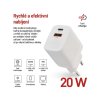 Síťový USB adaptér (zdroj) GaN PD 20W
