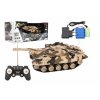 Tank RC plast 27cm 40MHz na baterie+dobíjecí pack se zvukem v krabici 37x17x19cm