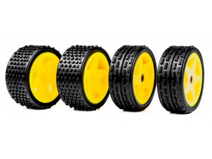 Sada žlutých kol pro L959 Super rychlou závodní buginu