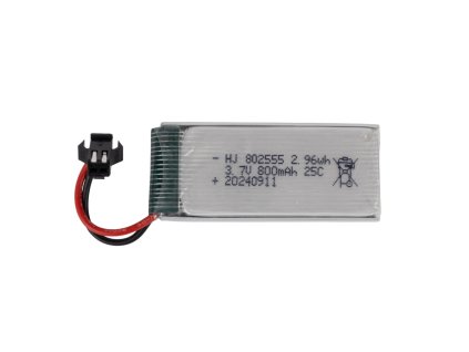 Baterie 3.7V 800mAh LiPol s SM konektorem pro RC Modely
