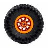 Sada dvou oranžových kol pro Rock Crawler Cross Country a Realistickou závodní čtyřkolku