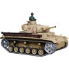 RC TANK German Panzer III type H 1:16 - ocelová převodovka, kovové pásy/kryt/ kola, kouř. a zvuk. efekty, střílí kuličky