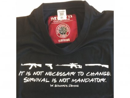 RDA motto čierne - tričko