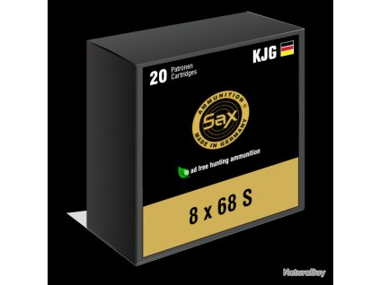600h600f 00010 Munitions SAX calibre 8x68 S KJG SR 8 2g boite de 20 munitions