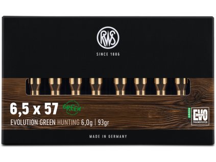 vyr 2248csm 2401405 RWS 6 5x57 Evo Green 6 0g Verpackung frontal 150dpi 9ada5b7822