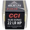 CCI 22 LR Sub-Sonic HP 2,59g LHP - náboj