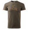 Huntertex tričko s zlatým motívom - tričko