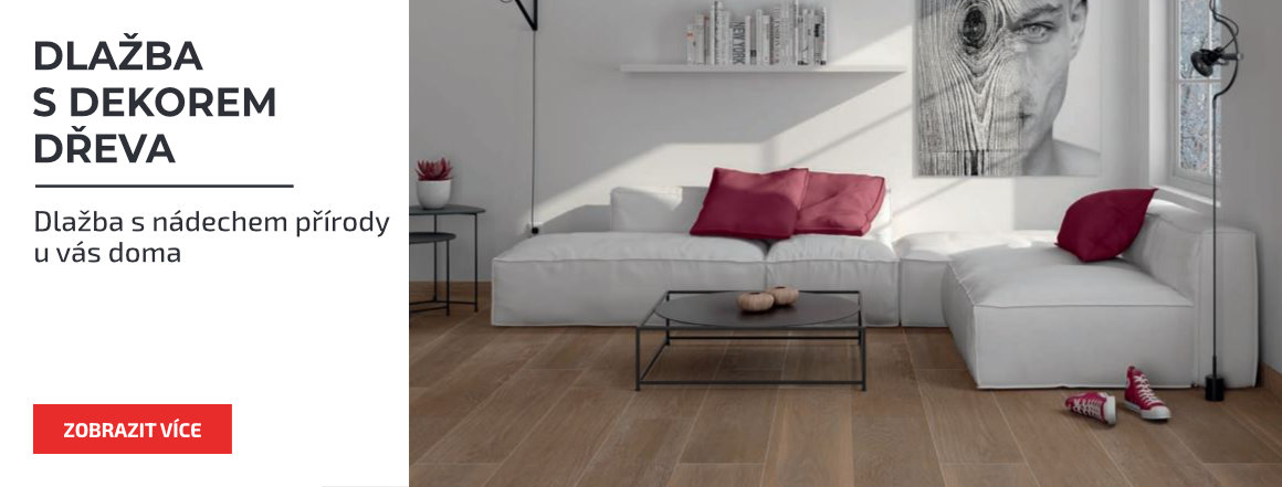 Dlažba s dekorem dřeva prodej