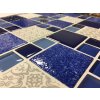 Mozaika recyklované sklo modrá PATCHWORK