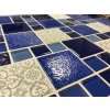Mozaika recyklované sklo modrá PATCHWORK