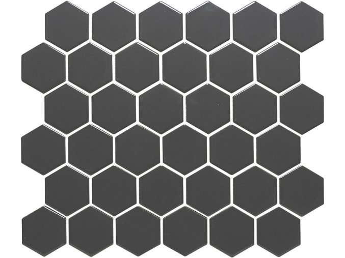 Hexagon grey mat 51x59 280x325 mm