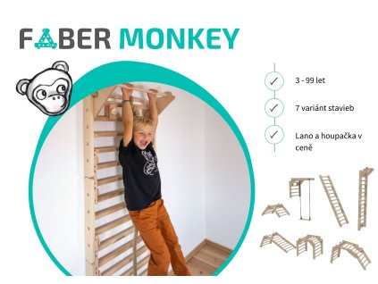 FABER MONKEY  - 7 variant prolézaček- repasované