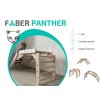FABER PANTHER  - 3 varianty prolézaček- repasované