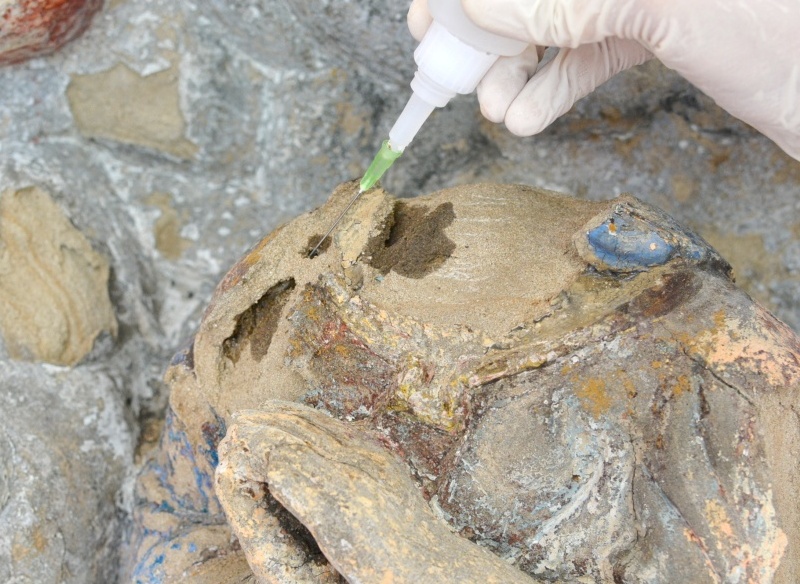 Zpevňování kamene organokřemičitany