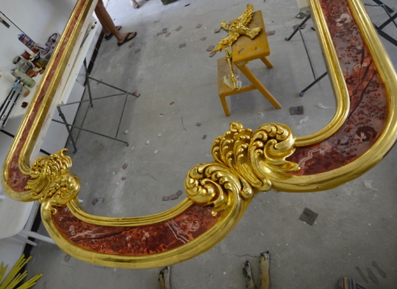 Realizace kopie původního rámu obrazu z oltáře sv. Vavřince