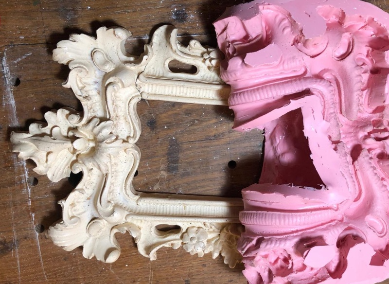 Výroba silikonové formy rámu obrazu