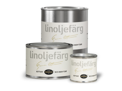 linoljefarg kittvit
