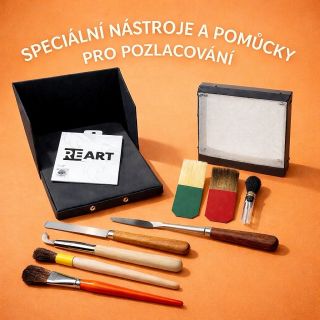 Na www.RE-ART.cz najdete širokou nabídku pečlivě vybraných pomůcek a nástrojů pro pozlacování plátkovým zlatem. Pro...