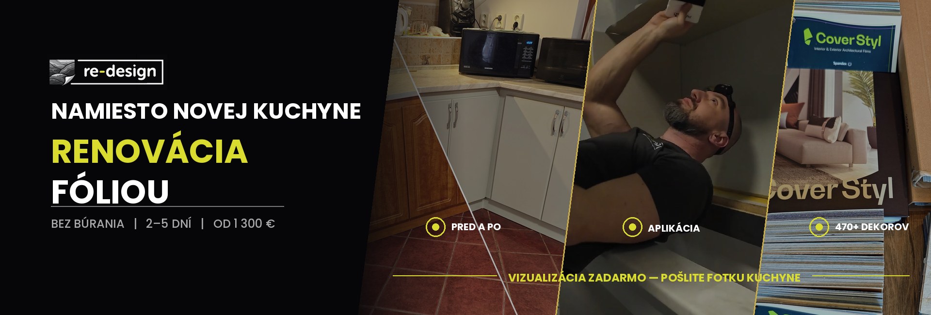 Renovácia nábytku fóliou