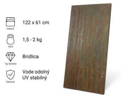 Kamenná dyha, Forest Fire, 122x61 cm