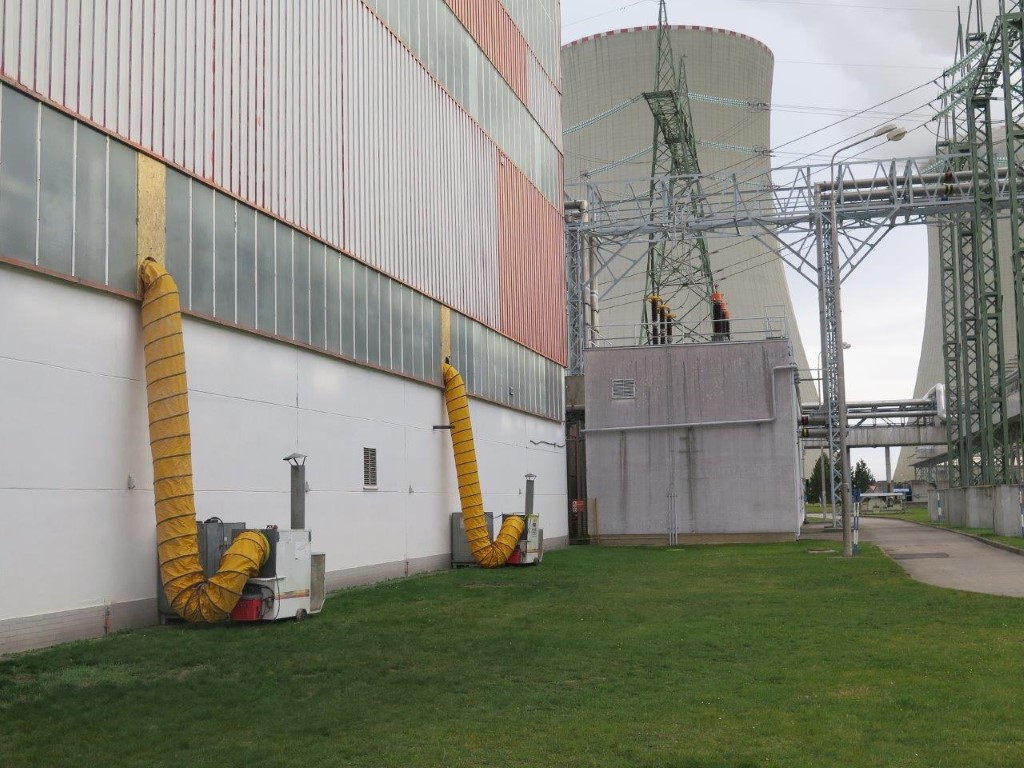 Vytápění jaderné elektrárny Temelín v období odstávky