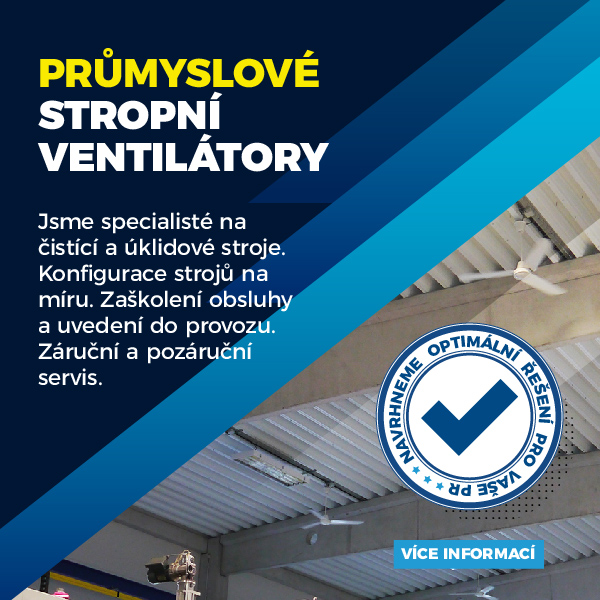 Průmyslové stropní ventilátory