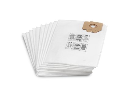 Kärcher Vliesové filtrační sáčky, 10 ks, CV 30, CV 38, CV 48, 10 Kusy, CV 30/1, CV 38/1, CV 38/2, CV 48/2