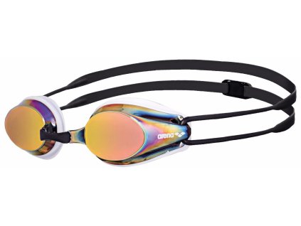 Plavecké okuliare ARENA tracks Mirror redcopper-Black (Farba Biela)