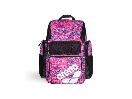 Športový batoh ARENA one go travel backpack allover 45l snakeskin (Farba Ružové)