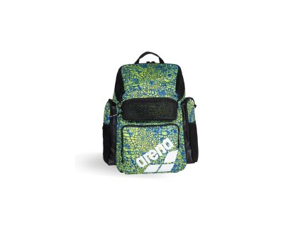 Športový batoh ARENA one go travel backpack allover 45l snakeskin (Farba Zelená)