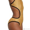 ARENA 50th Gold swimsuit tech one back Gold multi/black (Veľkosť Dámska veľkosť plaviek: D 32 |  Žltá)