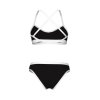 Dámske plavky ARENA performance icons solid cross back bikini Black (Veľkosť Dámska veľkosť plaviek: D 36)
