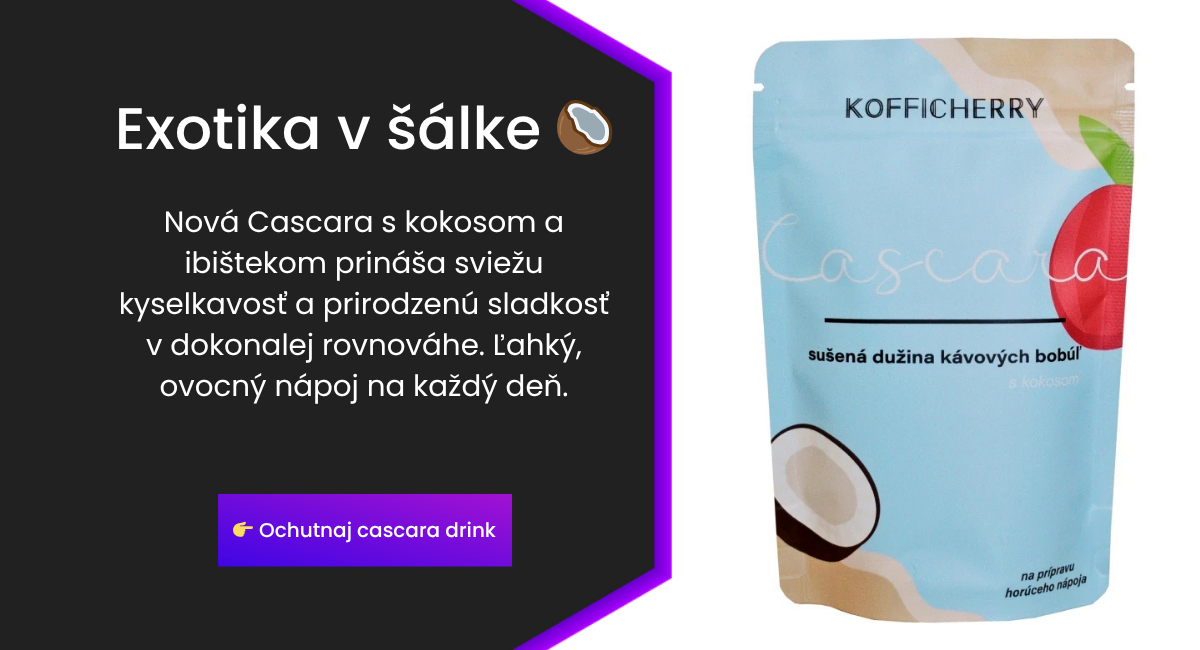 Cascara kokos ibištek