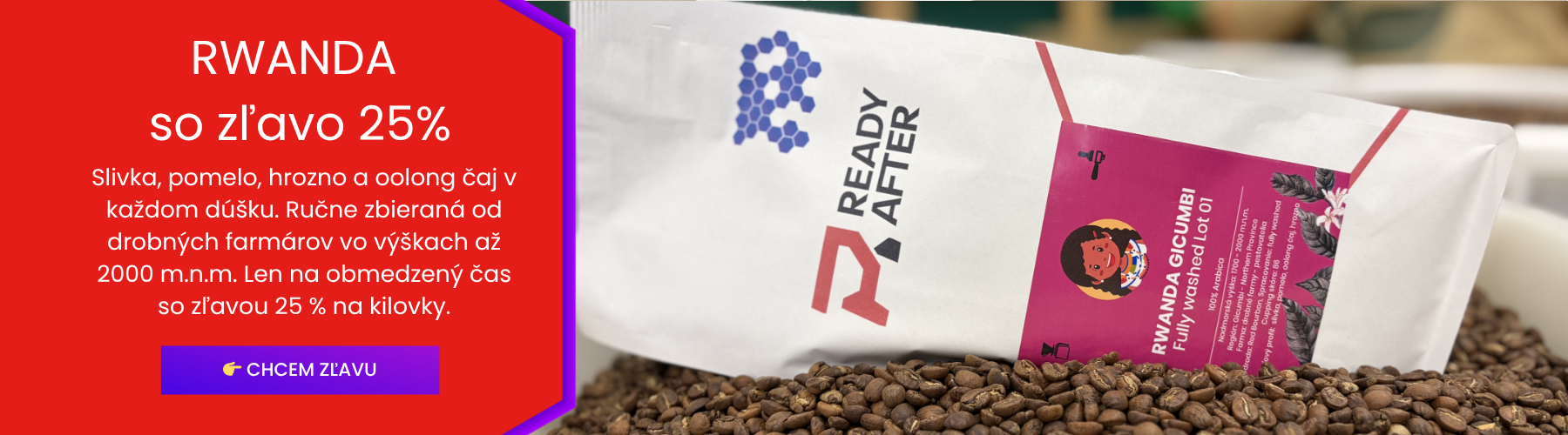 Rwanda v zľave 25% na kilovky