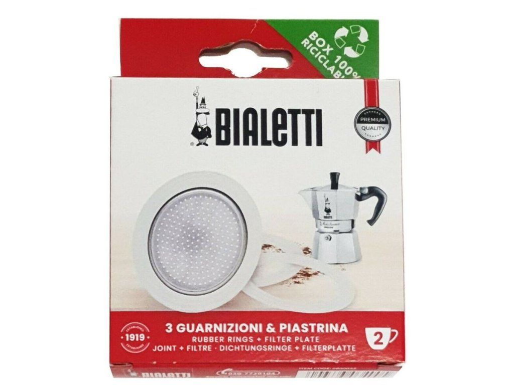 Bialetti 3x tesnenie+filter alu 3-4