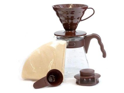 Hario sada Pour Over Kit V60-02 hnedá