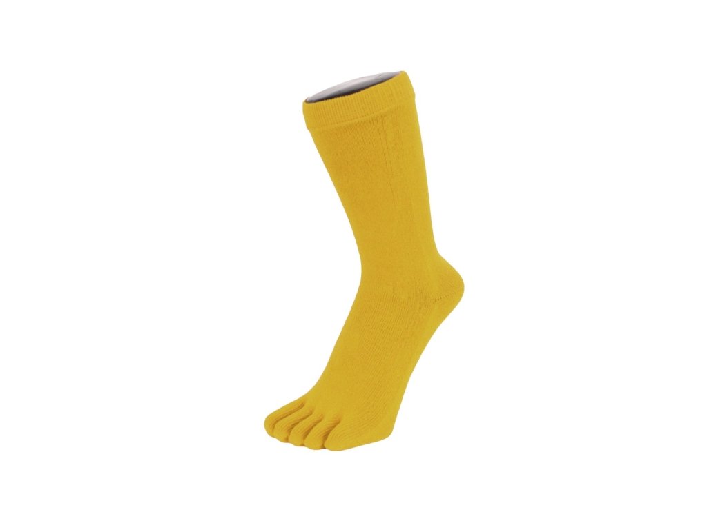 ESSENTIAL - Prstové ponožky do půli lýtek - žluté - Realfoot Shoes