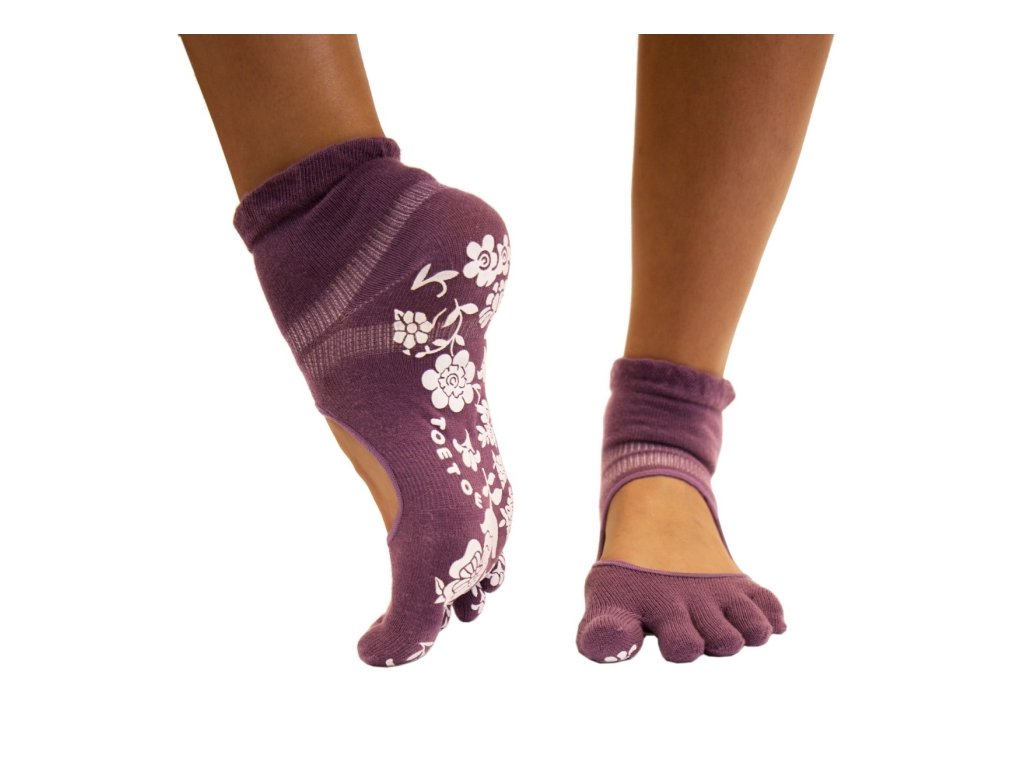 YOGA AND PILATES - Anti - Slip Serene Ankle - Lilac - Realfoot Shoes