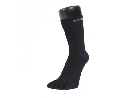 toe socks outdoor silk midcalf black 4 3
