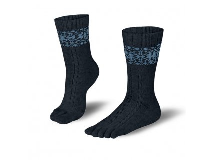 194 Knitido Merino Cashmere Snowflakes Zehensocken 2 720x