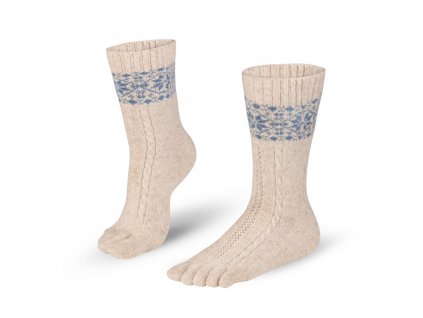 194 Knitido Merino Cashmere Snowflakes Zehensocken 1 720x