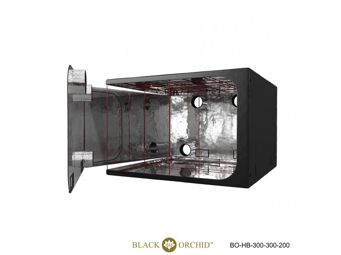 Black Orchid - Hydro-box 300x300x200cm Tent